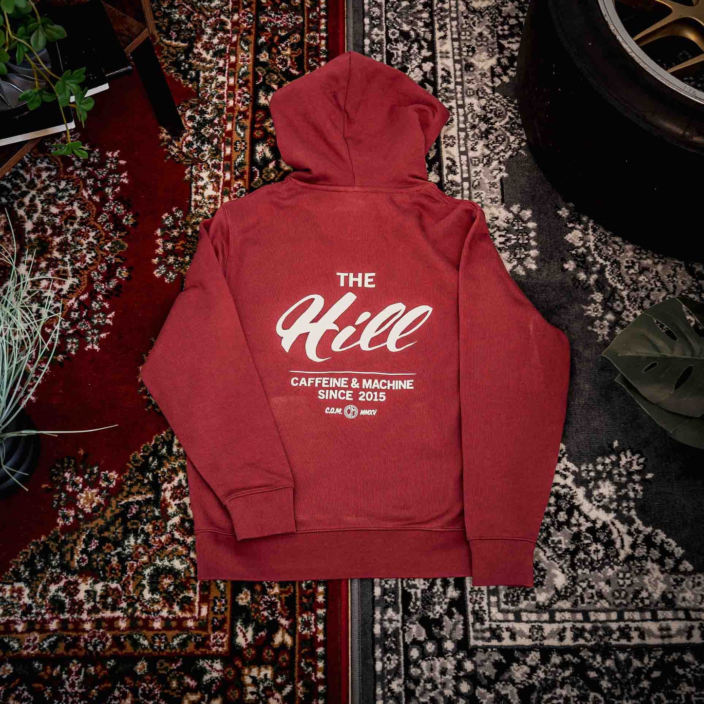 The Hill. Hoody. Burgundy