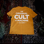 Original Cult of Machine. Tee. Mustard