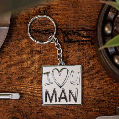 I Love You, Man. Keyring. Metal