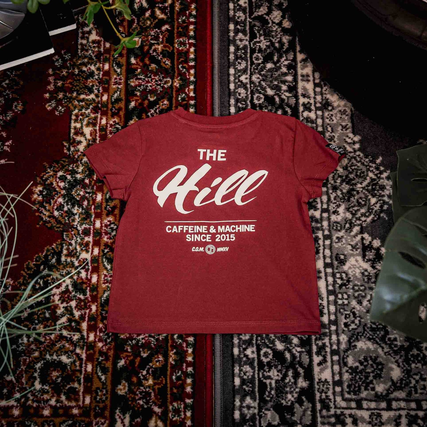 C&M.The Hill. Kids Tee. Burgundy