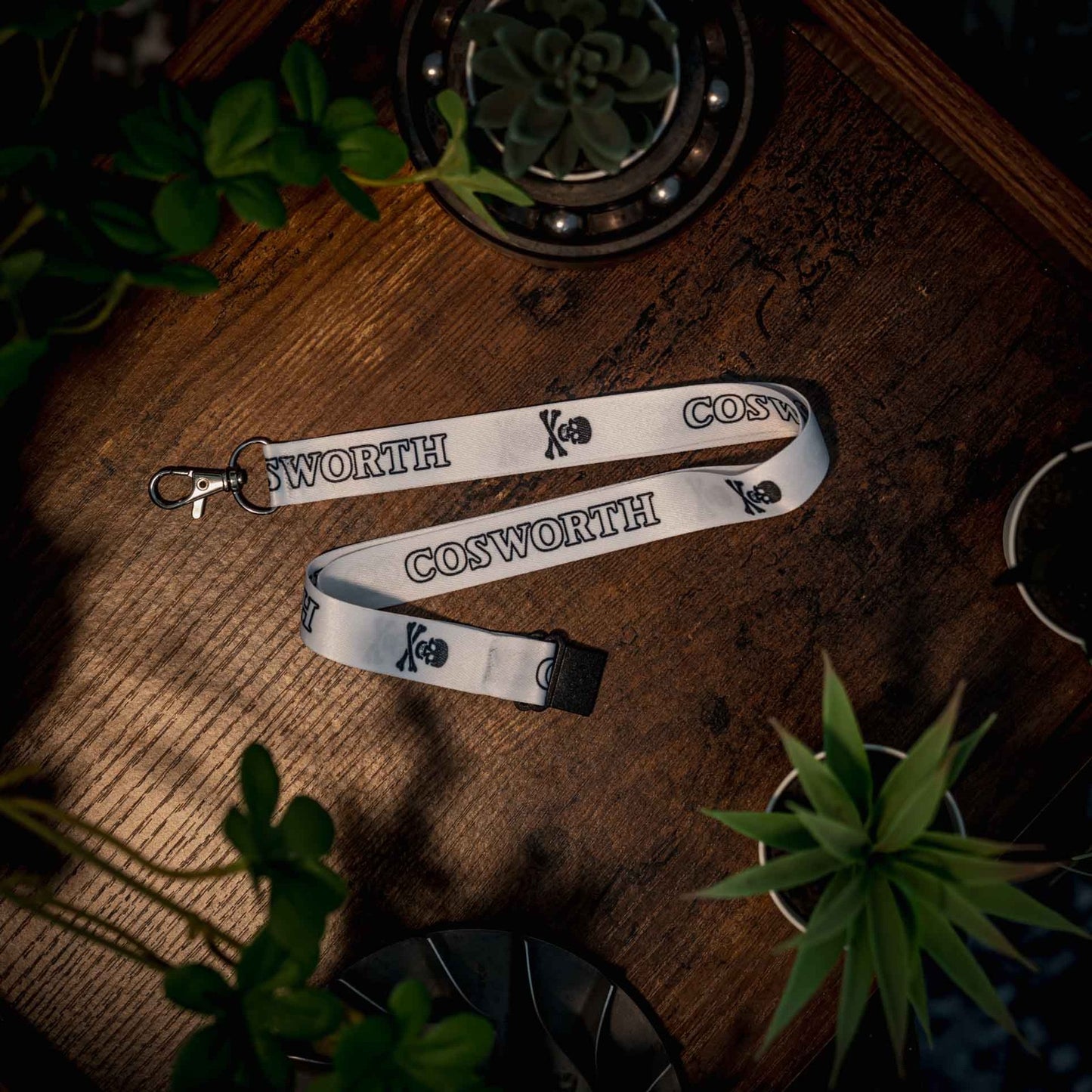 COSWORTH X COM. LAST OF THE INDEPENDENTS. LANYARD. WHITE